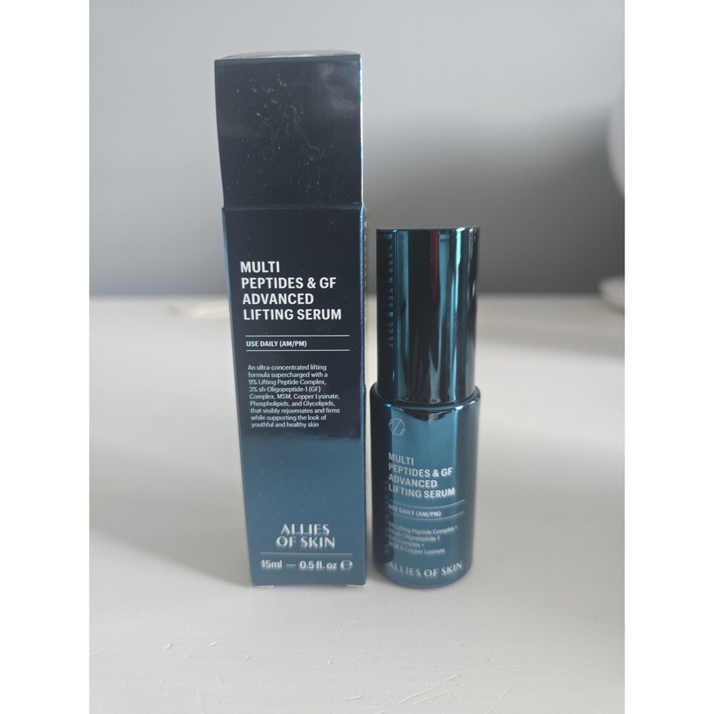 Allies of Skin Multi Peptides & GF Advanced Lifting Serum 15ml NEW